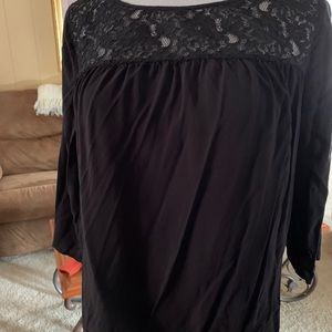 Black lace top